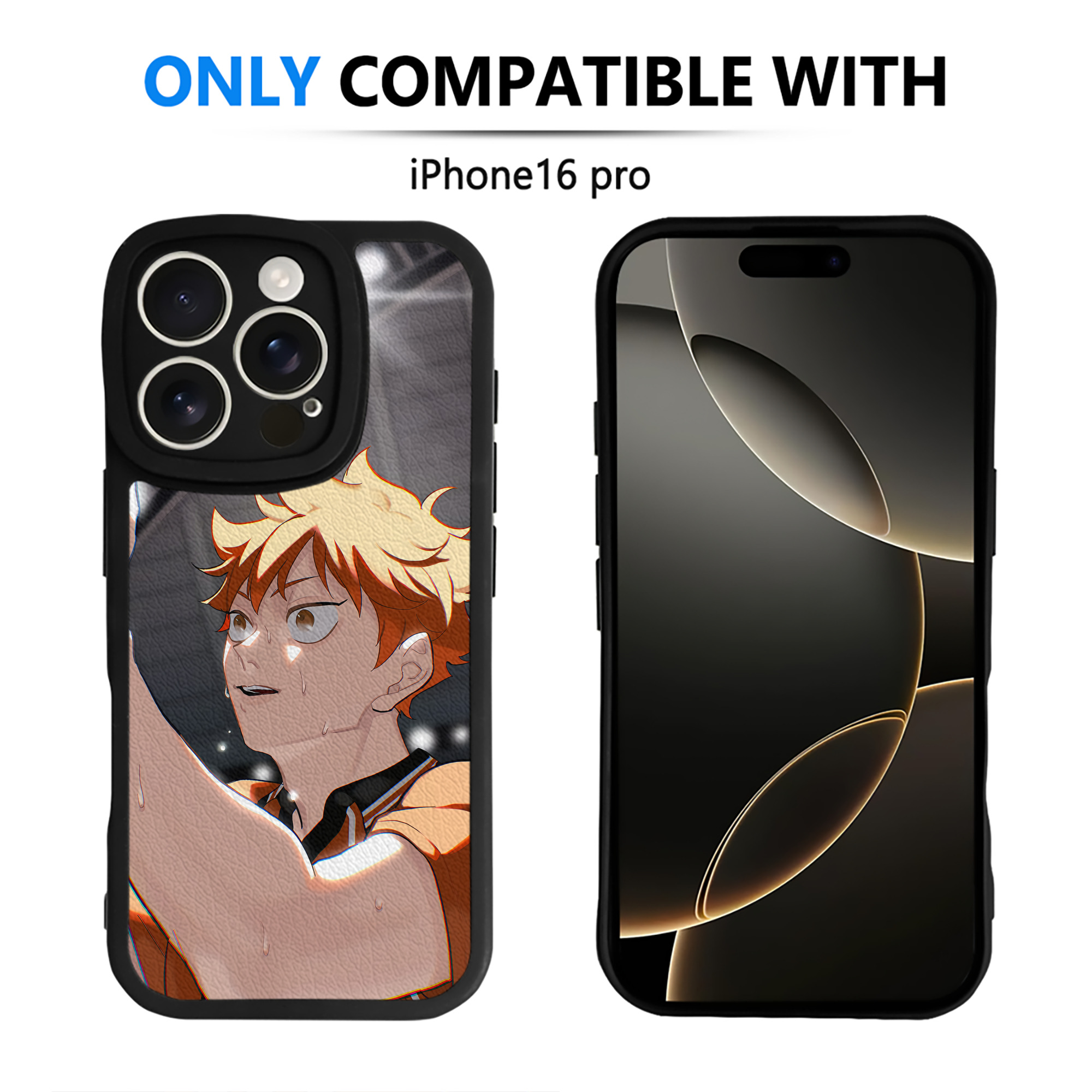 （画像用） ハイキュー!! Haikyu!! 【iPhone 16シリーズ対応】シリコンスマホケース（レザー調） 材質：シリコン